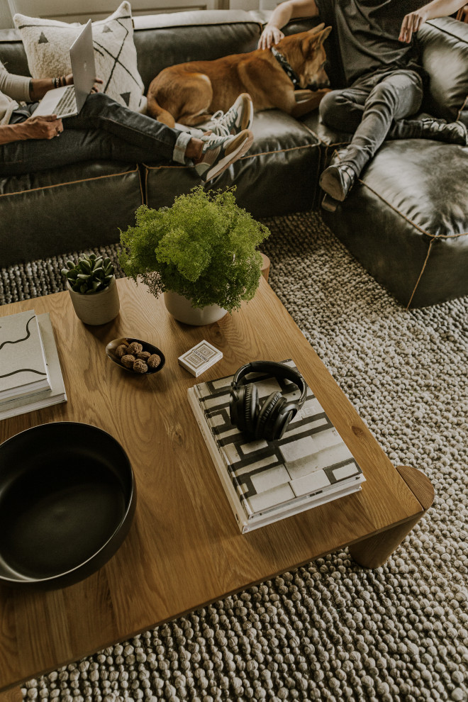 Post Coffee Table   Transitional   Coffee Tables   by HedgeApple  Houzz