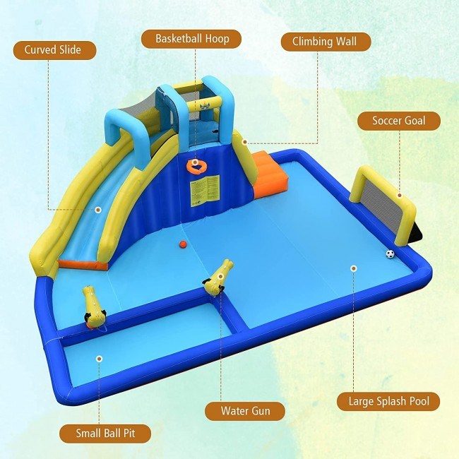 6-in-1 Inflatable Water Slides for Kids