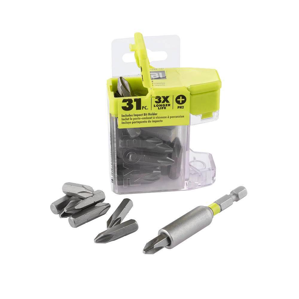 RYOBI 1 in. Bulk Impact Drive Bit Set (31-Piece) A963101