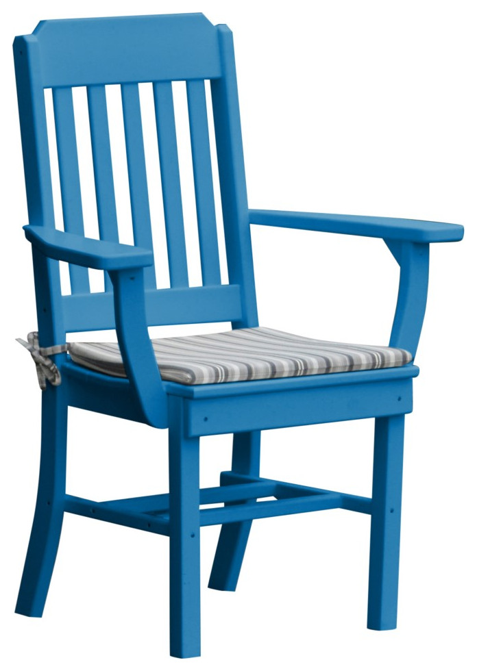 Traditional Dining Chair with Arms in Poly Lumber   Contemporary   Outdoor Dining Chairs   by Furniture Barn USA  Houzz