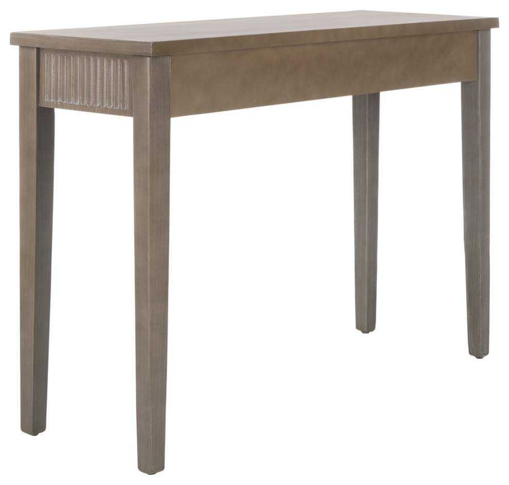 Leanne Console With Storage Drawer Gray   Transitional   Console Tables   by Rustic Home Furniture Deco  Houzz