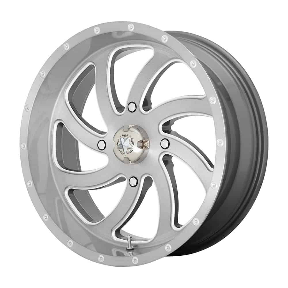 MSA Offroad Wheels M36 SWITCH MA36 22X7 4X137 BRUSH TITAN 00MM