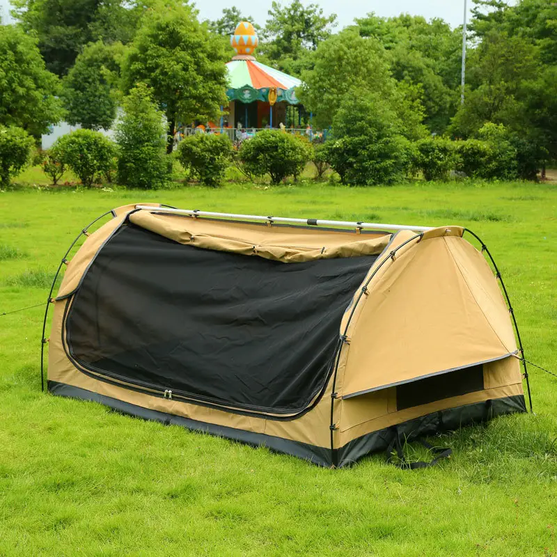 Outdoor camping hiking waterproof ripstop canvas fabric portable single swags for sale