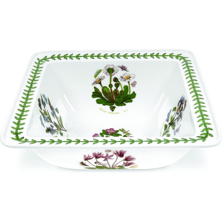 Portmeirion Botanic Garden Square Salad Bowl   10.5\