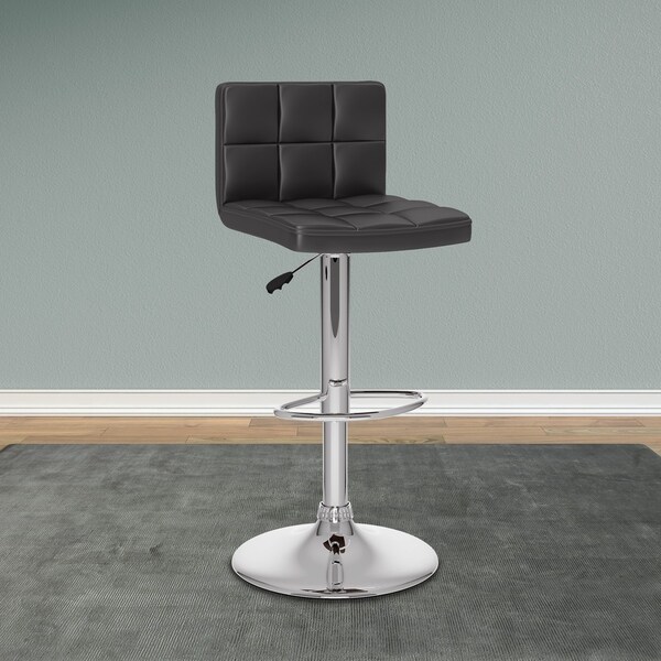 Strick and Bolton Campana Adjustable Leatherette Bar Stool (Set of 2)