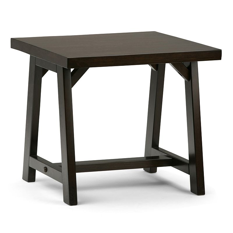 Simpli Home Sawhorse End Table