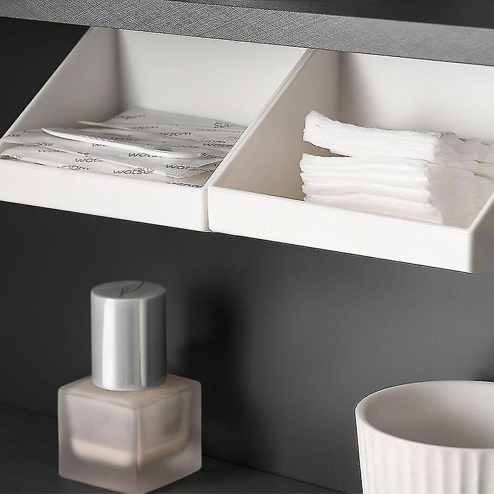 5pcs Mirror Cabinet Storage Box Layered Storage Small Storage Shelf Partition Lower Classification