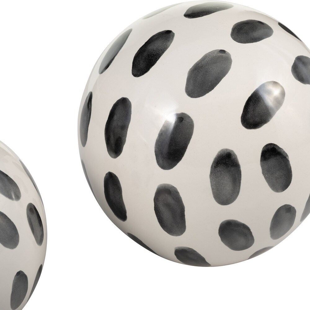 Set of 3 Ceramic Orbs 4\