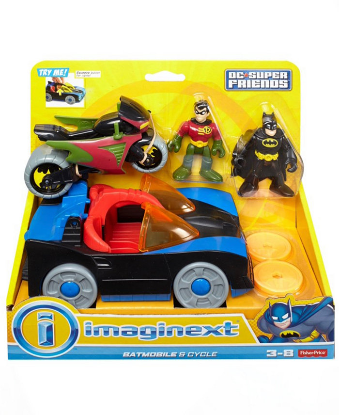 Imaginext DC Super Friends Batmobile Cycle