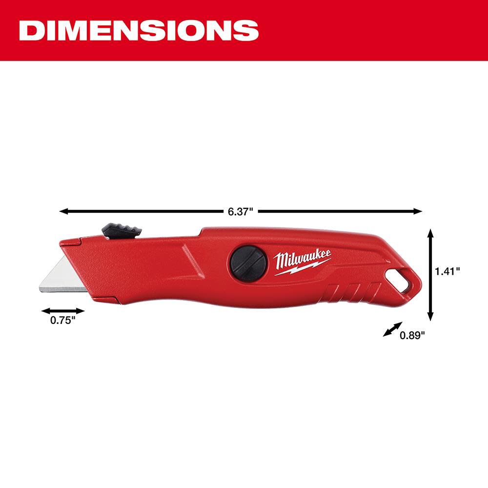 Milwaukee Self Retracting Utility Knife 48-22-1512 from Milwaukee