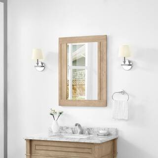 Home Decorators Collection Aberdeen 24 in. x 32 in. Framed Wall mount Mirror in Antique Oak Aberdeen SMR-AO