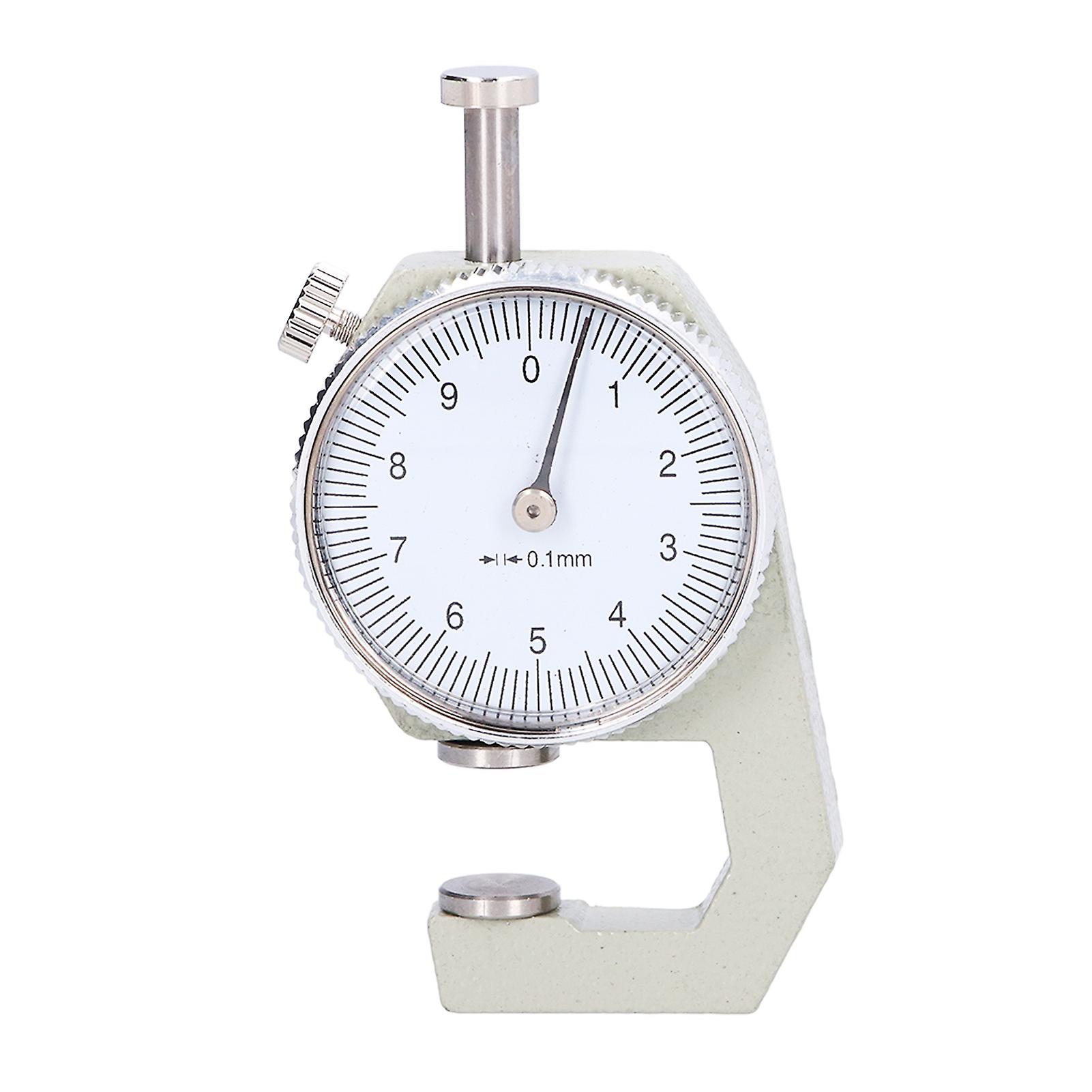 Round Dial Thickness Gauge 0 To 10mm Metal Plastic Sturdy Durable Accurate Metal Thickness Gauge For Paper Pipe Board