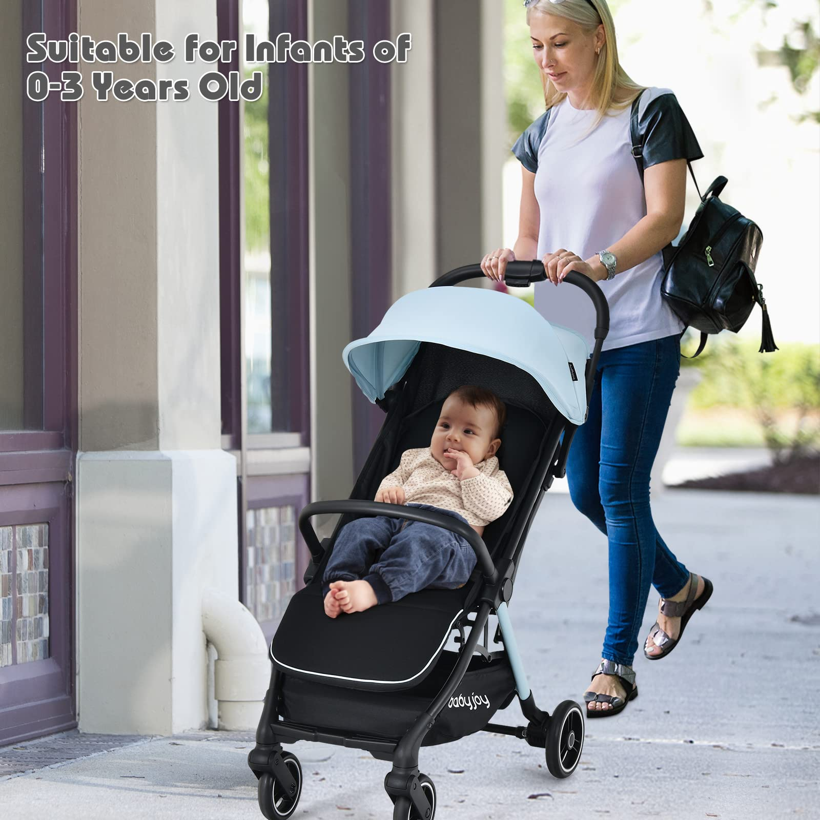 BABY JOY Lightweight Baby Stroller, Compact Travel Stroller