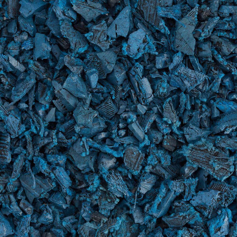 Vigoro 37.5 cu. ft. Blue Recycled Rubber Mulch 25 Bags GN15BL25