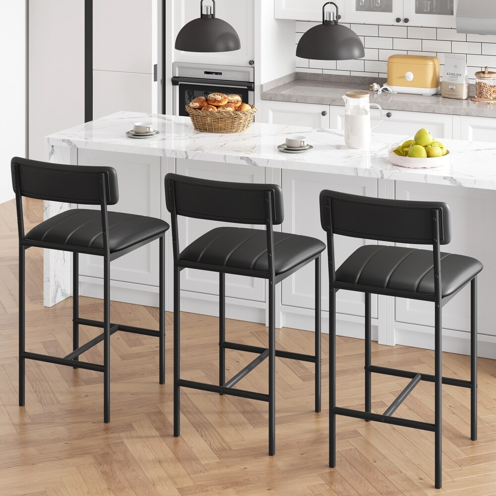 PU Leather Kitchen Chairs for 2