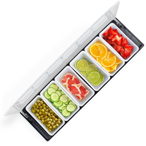 Brybelly Bar Top Food and Condiment Dispenser  6 T...