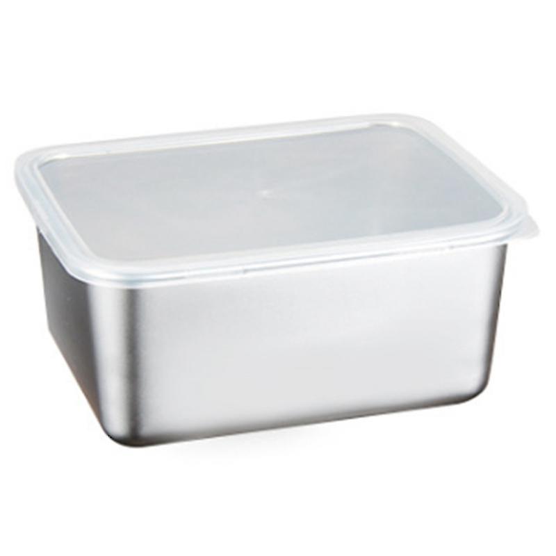 Stainless Steel Fresh-keeping Box Storage Box With Lid Food Storage Box Cooking Ingredient Packagin