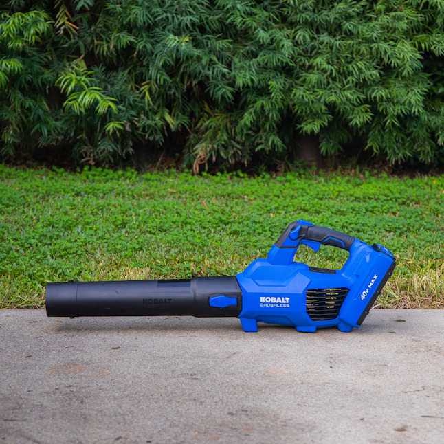 Kobalt KLB 1040A-03 Gen4 40-volt 520-CFM 120-MPH Brushless Handheld Cordless Electric Leaf Blower 4 Ah (Battery and Charger Included)