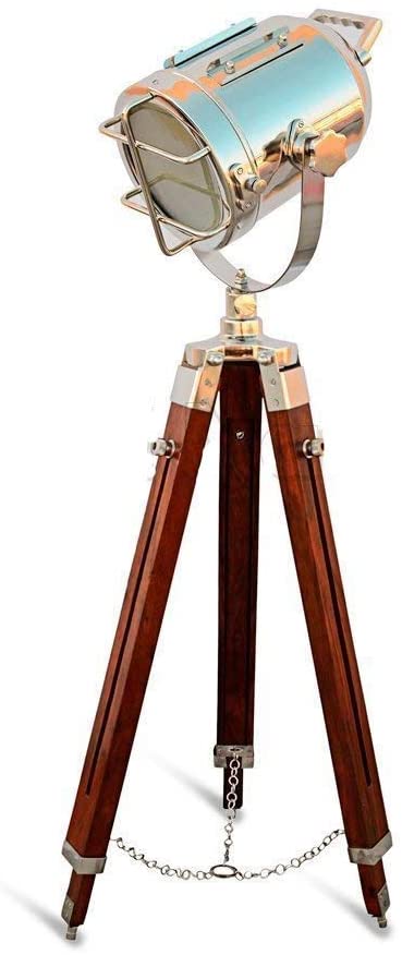 Designer Nautical Spotlight Collectable Searchlight Spot Light Studio Tripod Floor Lamp