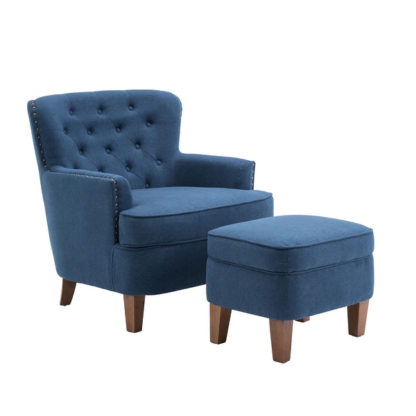 Porthos Home Idir Accent Chair， Fabric Upholstery， Rubber Wood Legs