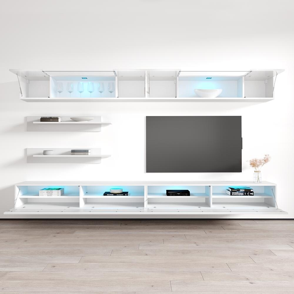 Fly I3 35TV Wall Mounted Floating Modern Entertainment Center