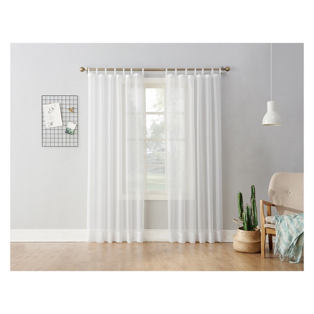 Emily Sheer Voile Tab Top Curtain Panel No 918