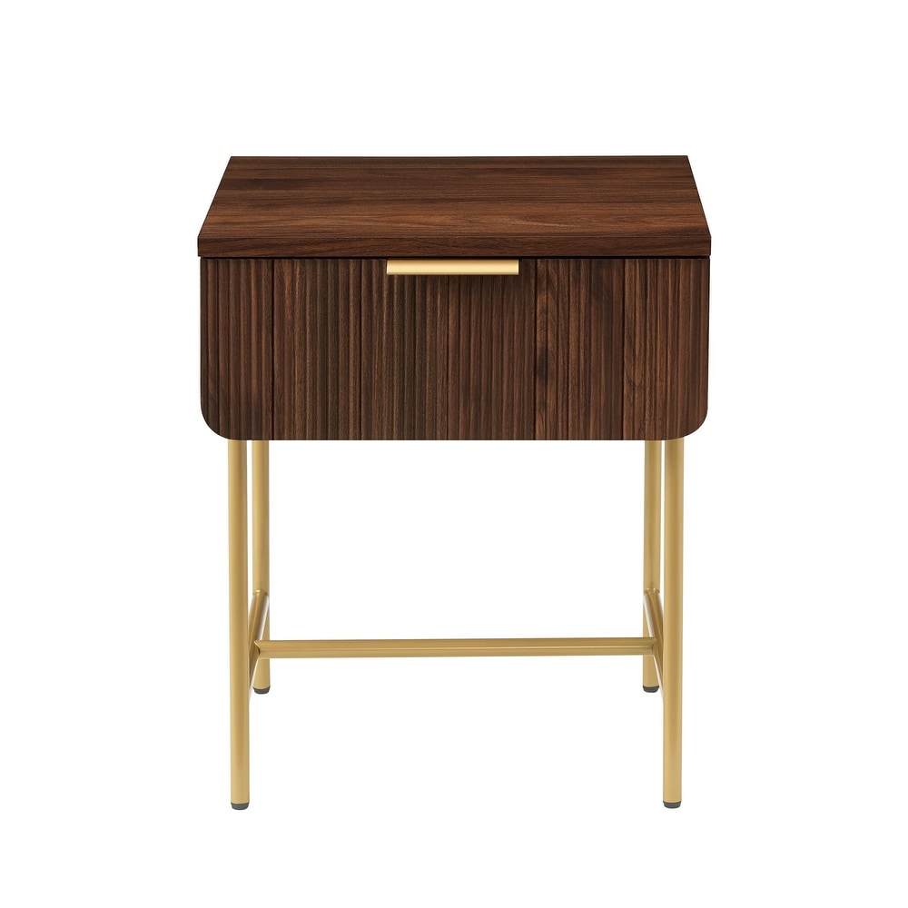 Middlebrook Designs Minimal Fluted Door Side Table