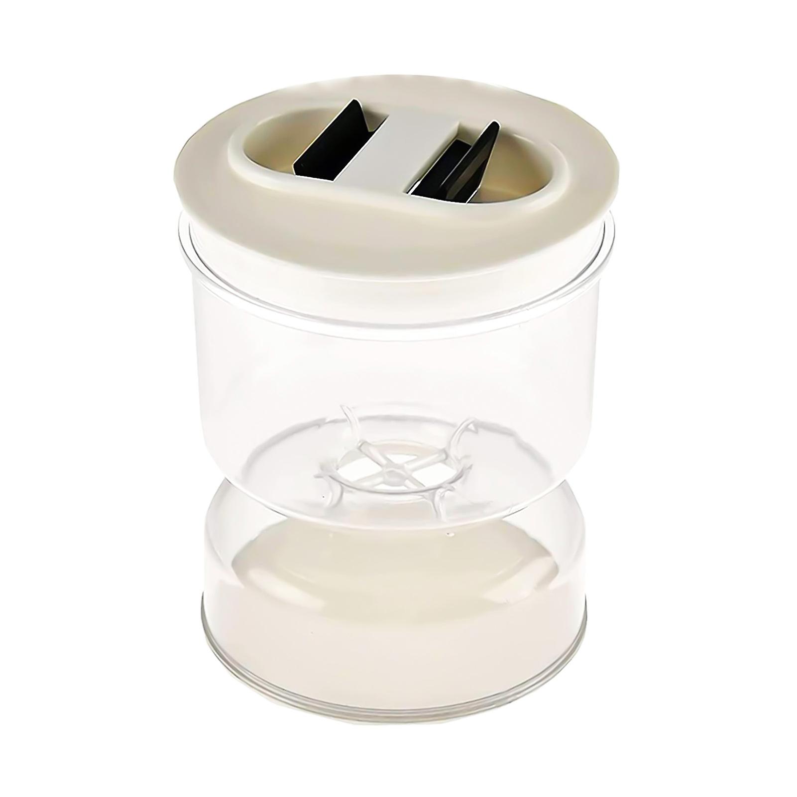 Pickle Olive Hourglass Jar Pickle Juice Wet And Dry Separator Food Container With Strainer Flip Airtight Lid No.226405