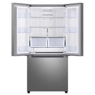  33 in. W 24.5 cu. ft. 3-Door French Door Smart Refrigerator in Stainless Steel with Dual Icemaker RF25C5151SR