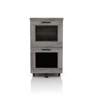 Furniture of America Kalamara Vintage Gray Oak File Cabinet with 2-Drawers HFW-2051C35