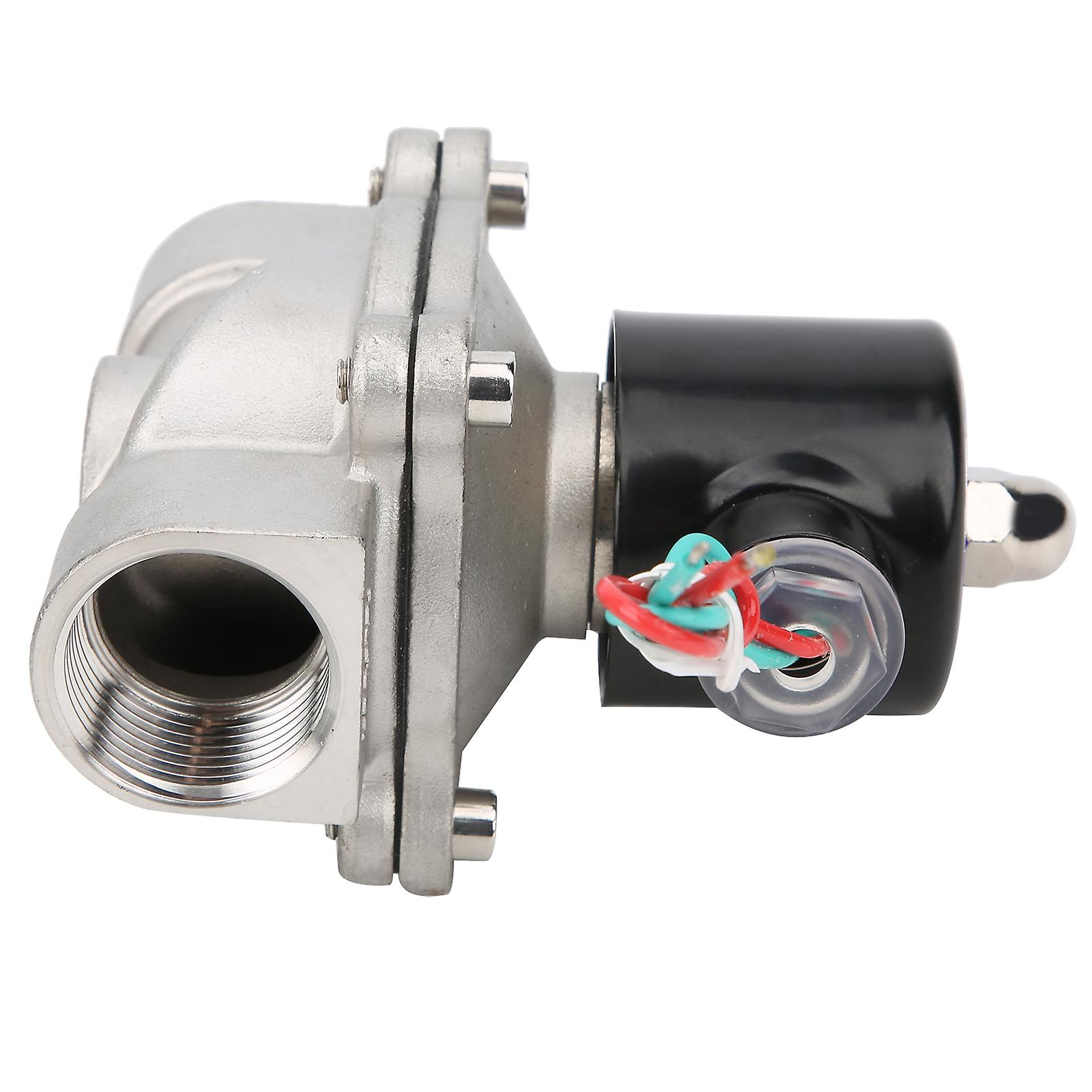 G1in Stainless Steel Normally Closed Solenoid Valve Directacting Water Air Clicket 2w25025bdc24v