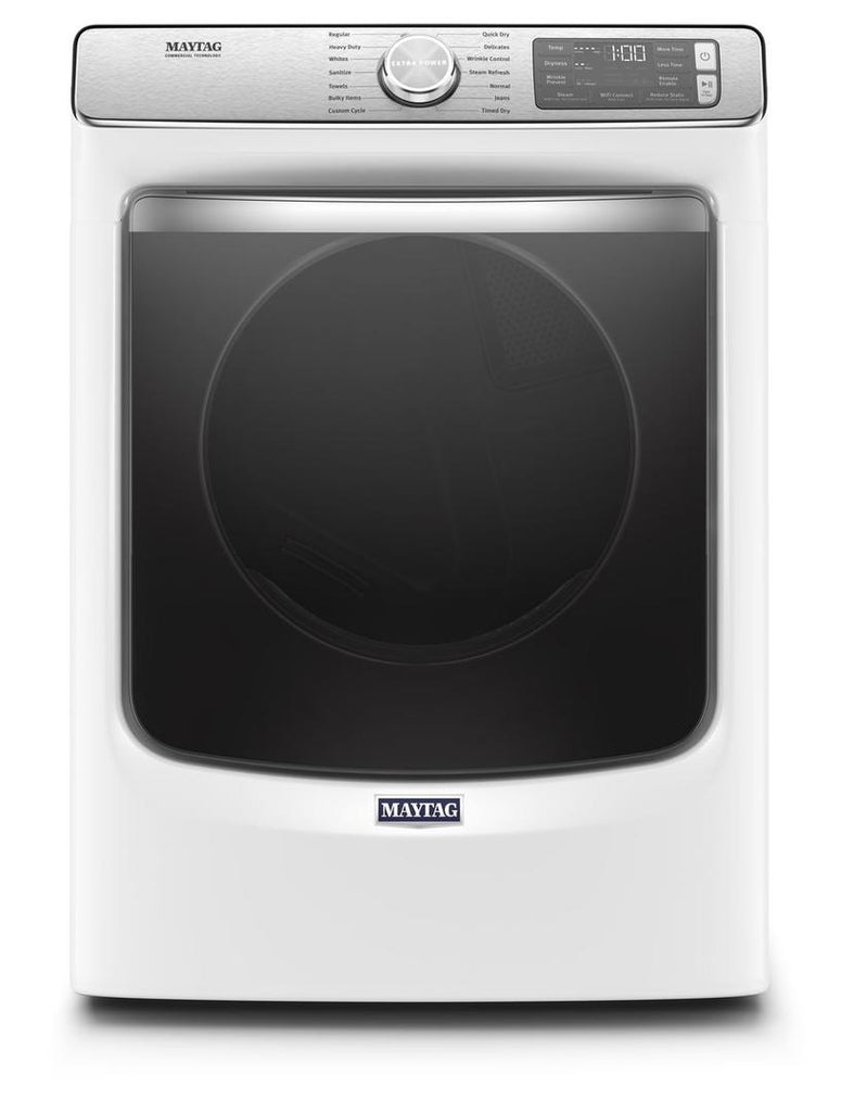 Maytag MGD8630HW 73 Cube Feet Front Load Gas Dryer With Extra Power A