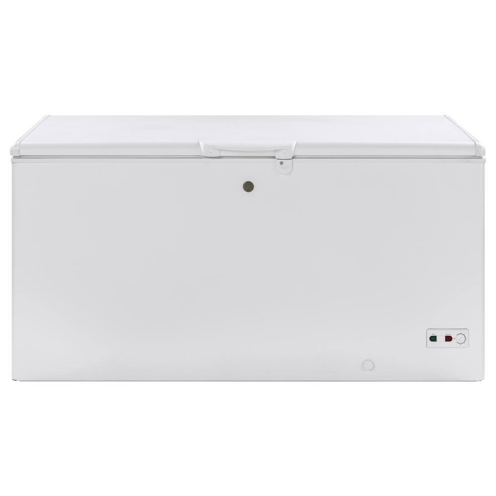 GE Garage Ready 15.7 cu. ft. Manual Defrost Chest Freezer in White FCM16SLWW