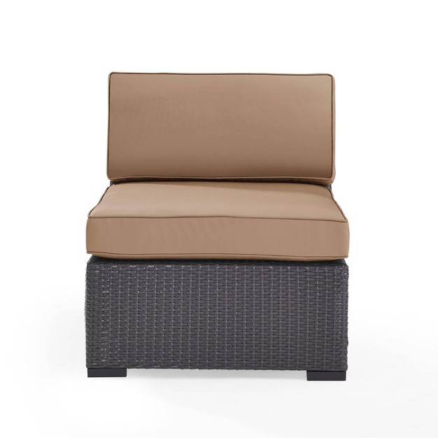 Biscayne Outdoor Steel Armless Chair Crosley