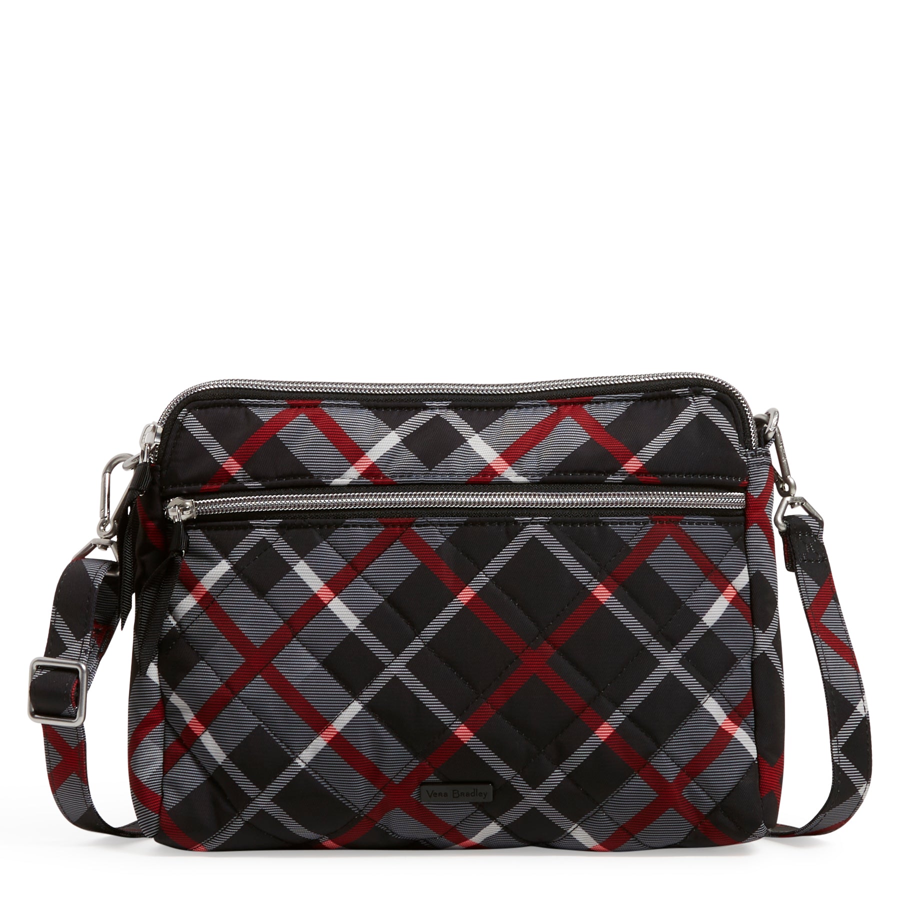 Triple Compartment Crossbody Bag