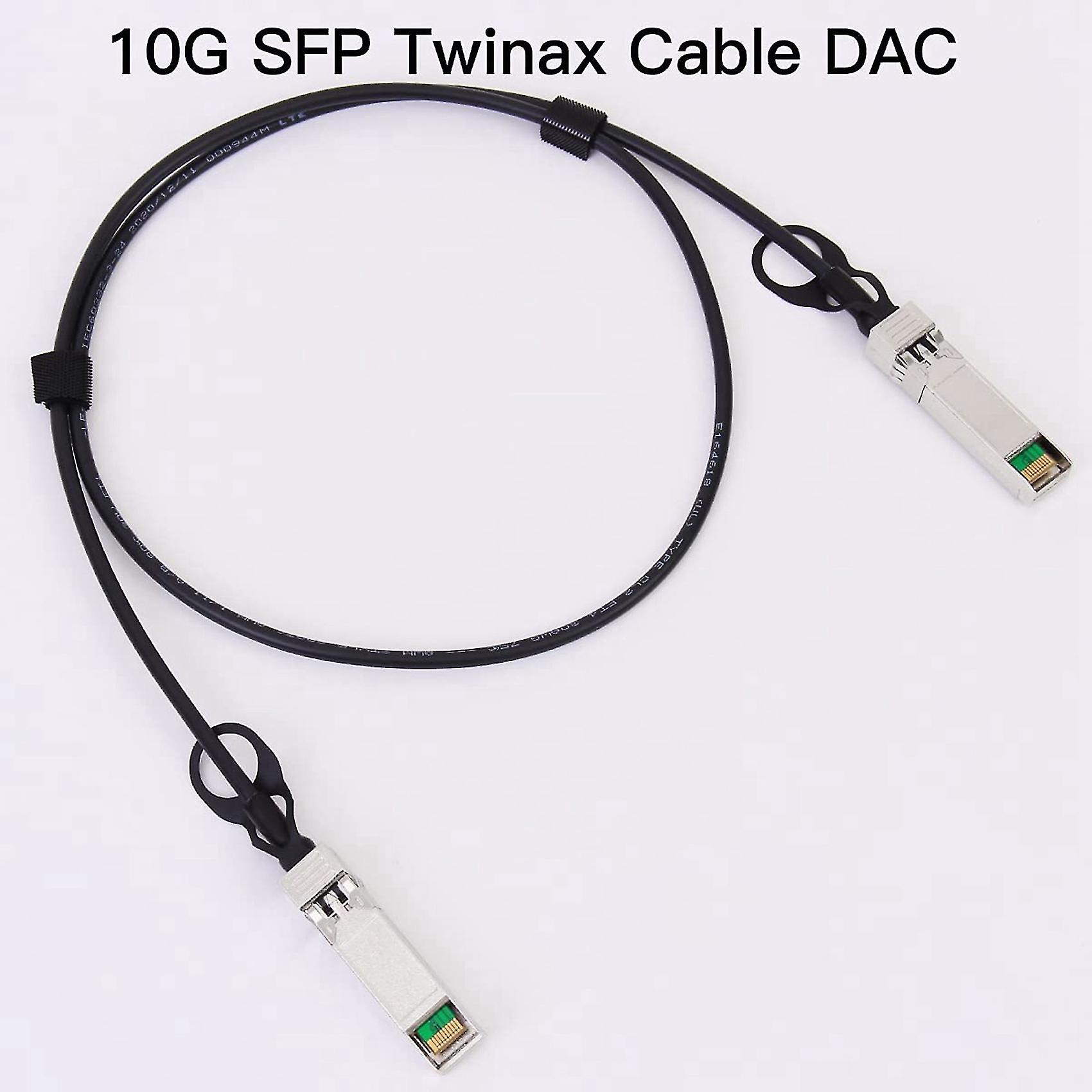 2x 10g Sfp+ Twinax Cable， Direct Attach Copper(dac) 10gbase Sfp Passive Cable For Sfp-h10gb-cu1m，，(