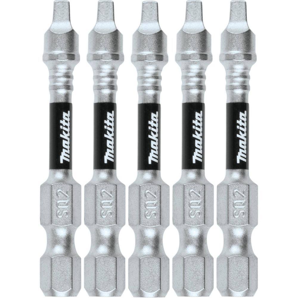 Makita Impact XPS #2 Square 2 in. Power Bit (5-Pack) E-00941