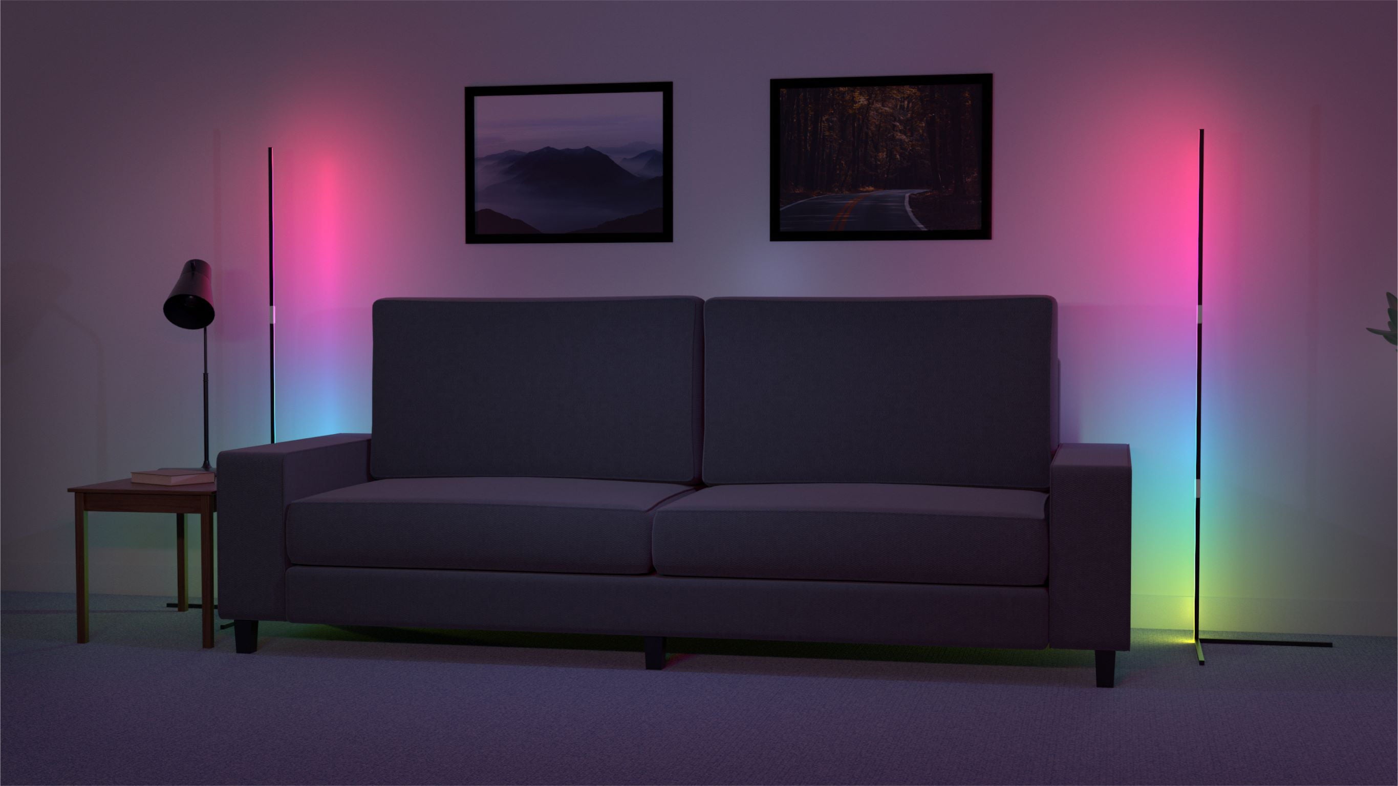 Vivitar RGB Corner Light Bar, Reacts to Music and Sound with LED Lighting Features with Remote