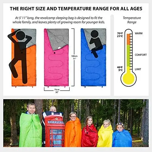 Sleeping Bag Indoor  Outdoor  Compact Bags are Perfect for Hiking Backpacking  Camping