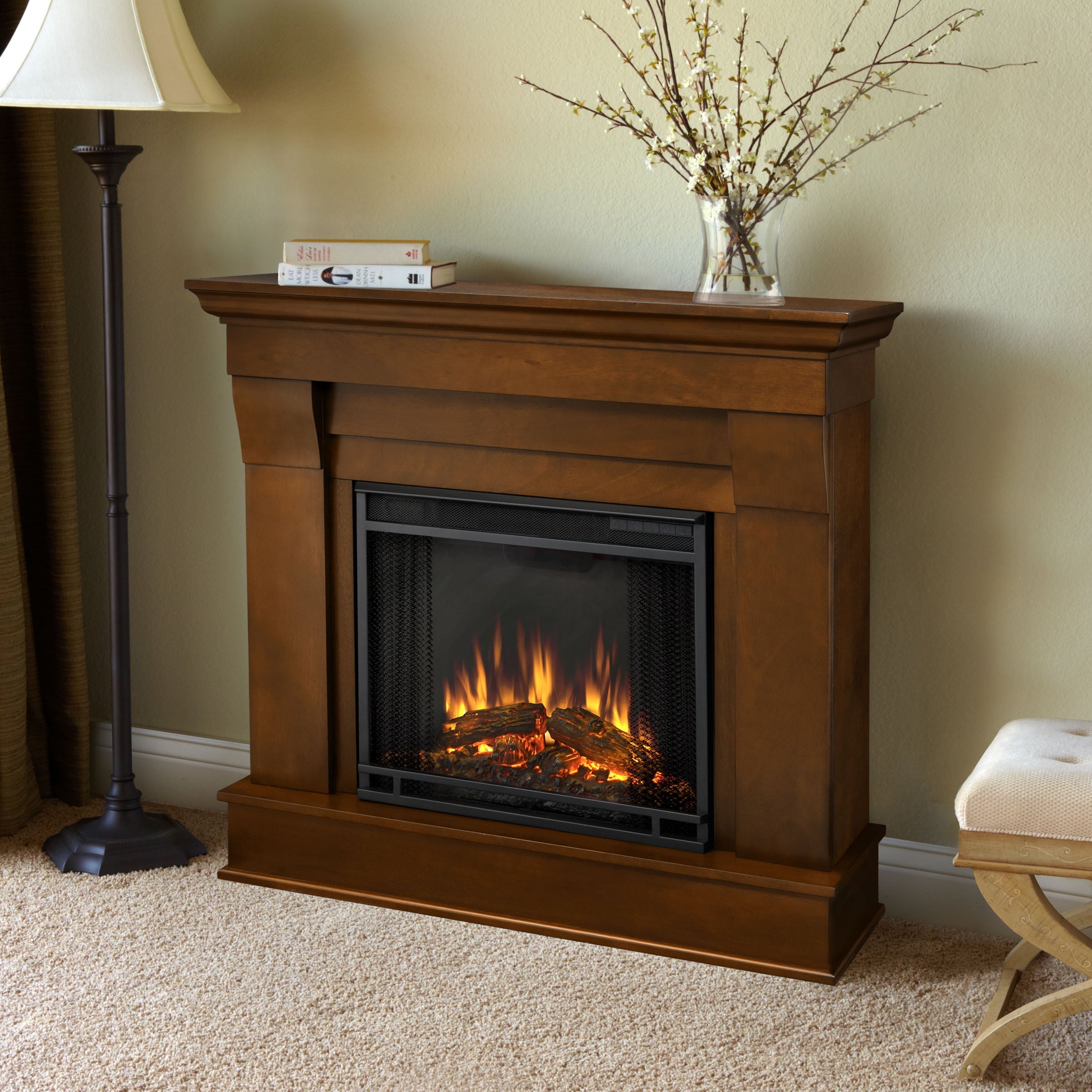 Real Flame Chateau Electric Fireplace in Espresso