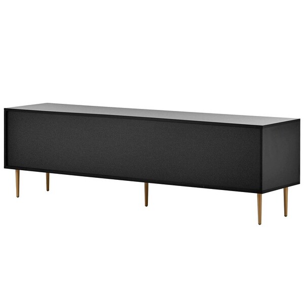 Modern TV Stand with 5 Champagne Legs