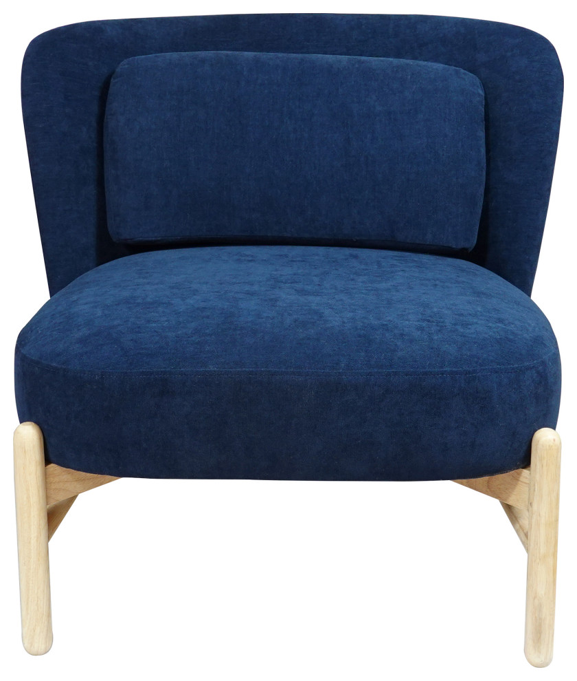 Sigge Accent Chair Ocean Depths Navy   Midcentury   Armchairs And Accent Chairs   by Moe  x27s Home Collection  Houzz