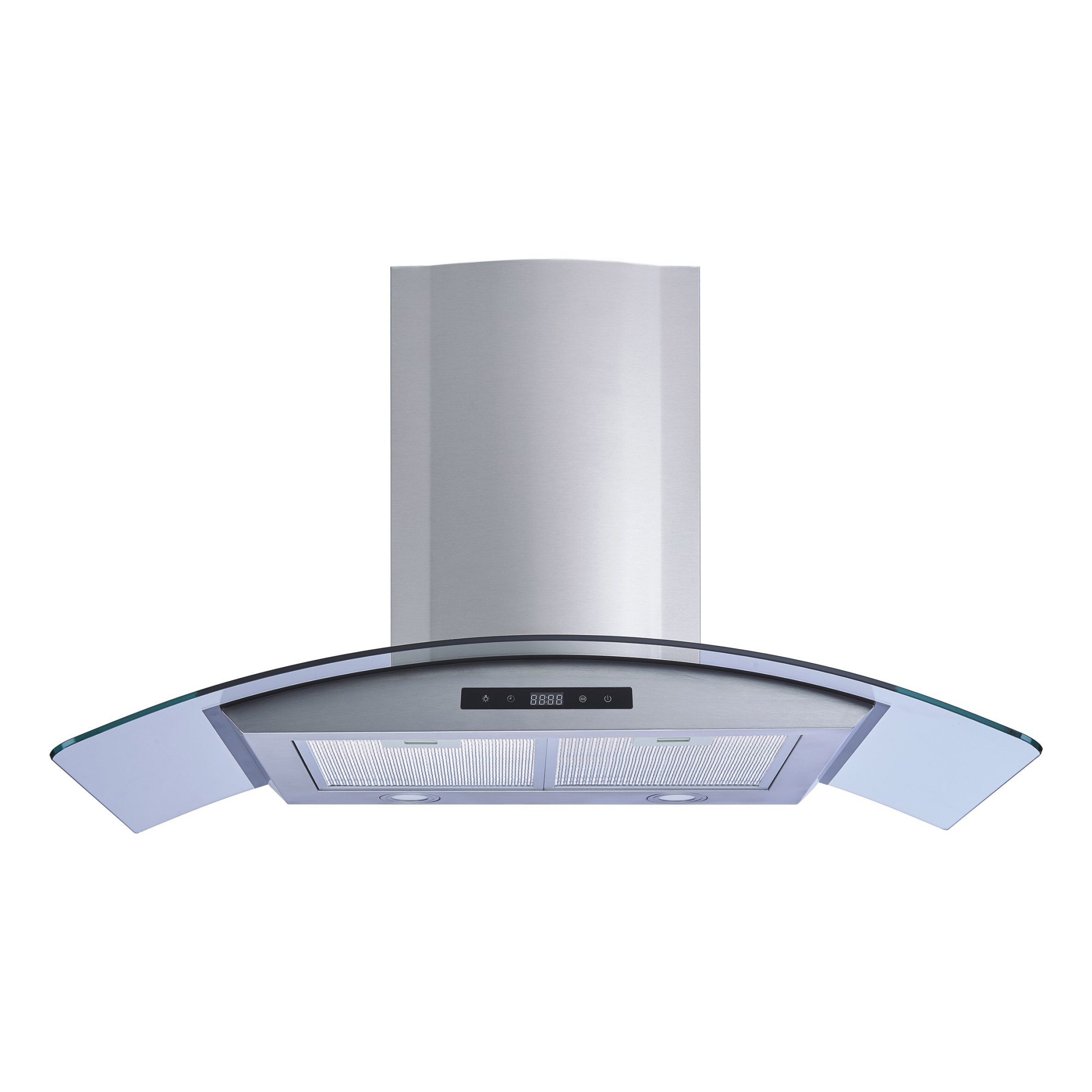 Winflo 36-inch Stainless Steel/Tempered Glass Convertible Wall Mount Range Hood