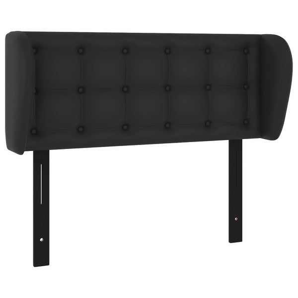 vidaXL Headboard with Ears Black 40.6