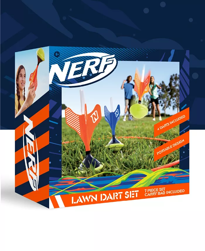 Nerf Soft Tip Lawn Dart Game Set with Storage Bag