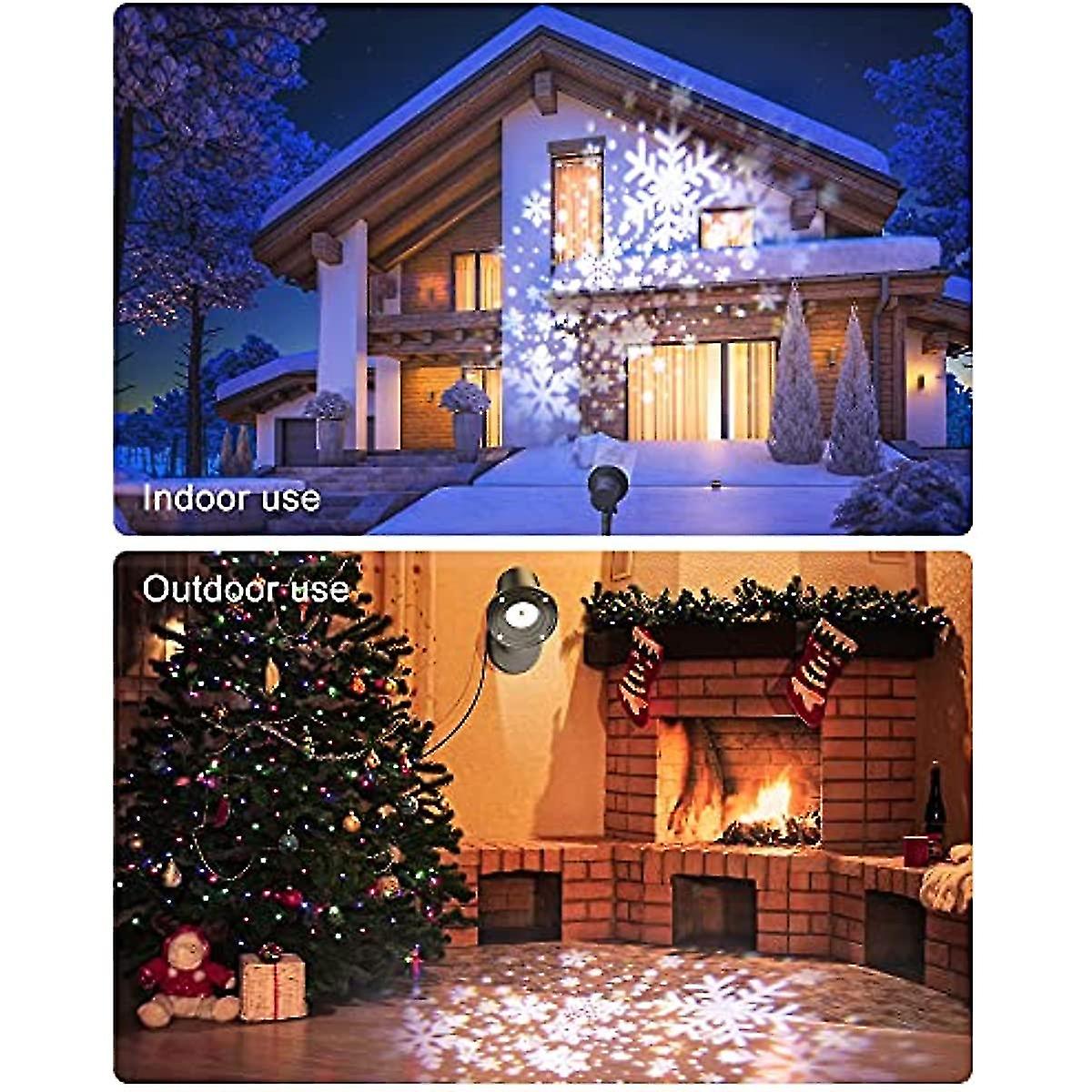 Storm Snowflake Projector Waterproof Led Snowfall Pattern Projection Rotating Lights For Christmas Party Indoor Outdoor Lighting Decoraions