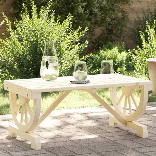 vidaXL Patio Coffee Table Outdoor Garden Balcony Furniture Solid Wood Fir