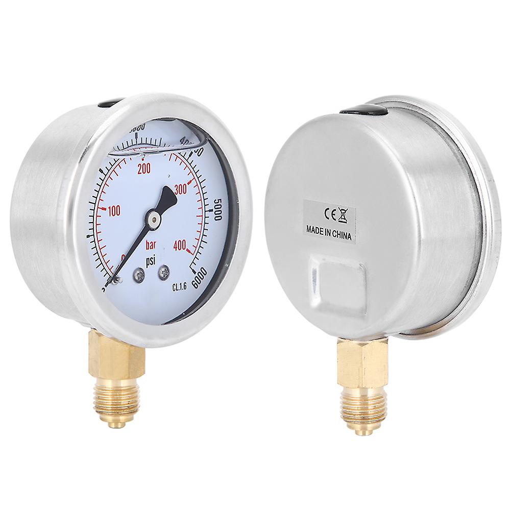 Tspgg604400bar 1/4bsp Y60 Radial Oil Filled Pressure Gauge Manometer For Machinery