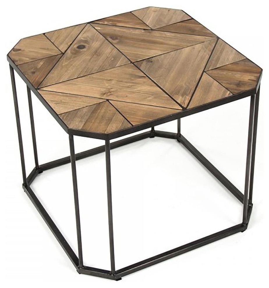 Cocktail Table CUTHBERT Ebony Sienna Black Mahogany   Industrial   Coffee Tables   by EuroLuxHome  Houzz