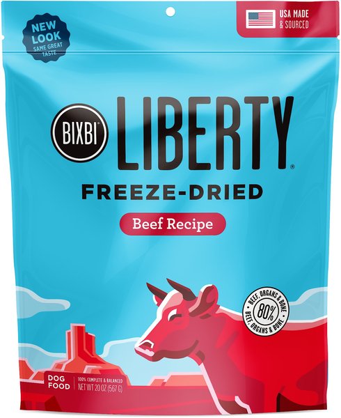 BIXBI Liberty Beef Recipe Grain-Free Freeze-Dried Raw Dog Food